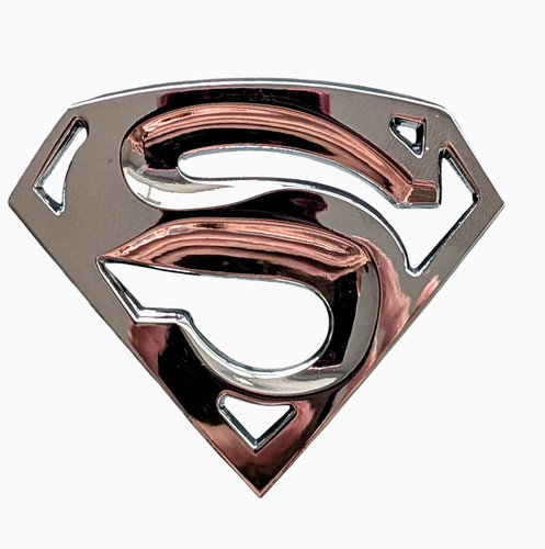 Superman chrome emblem hood - emblem,,