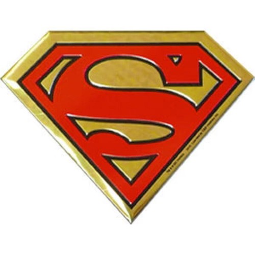 Superman metal emblem - metal,